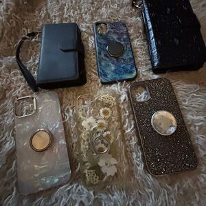 Stylish Phone Case Collection - Black, Blue, White, Gold